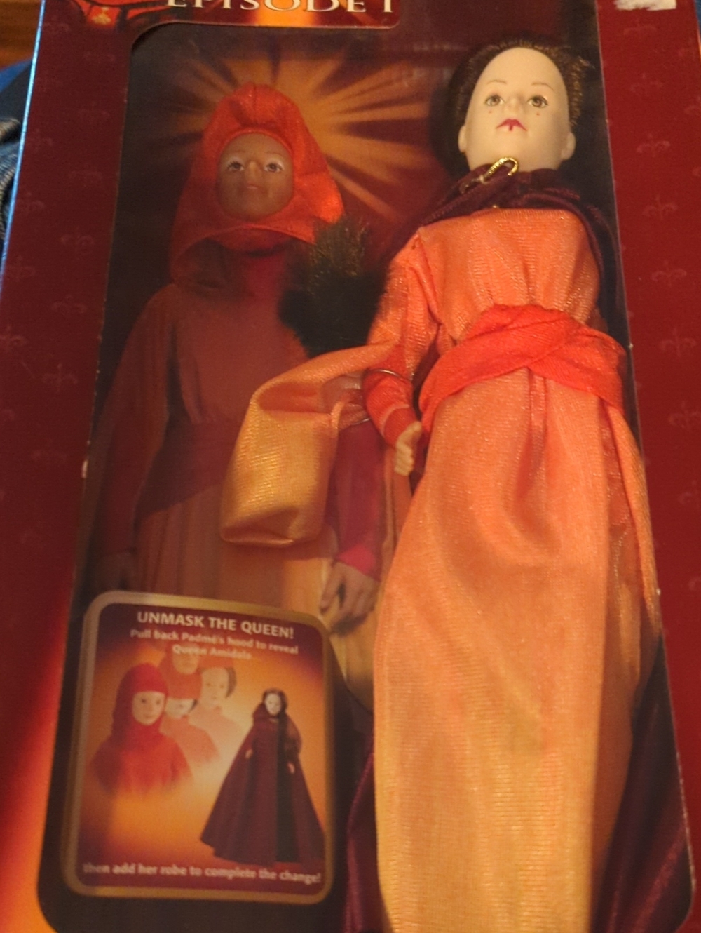 Star Wars Padmé Amidala Doll Orange Red Costume